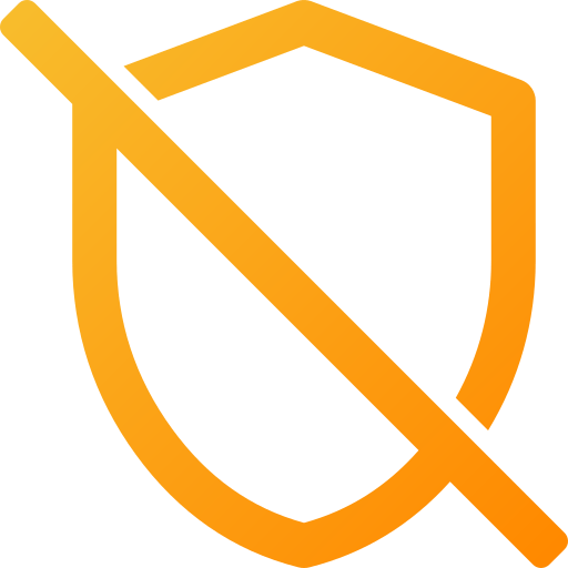 Shield + Prohibition Symbol